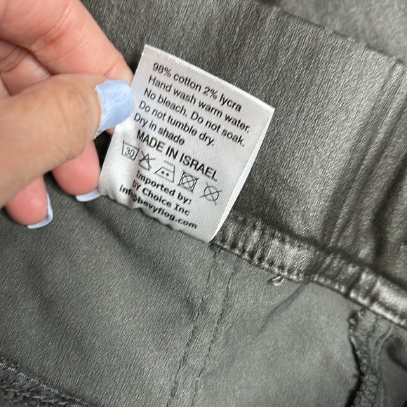 Bevy Flog Stylish Black Faux Leather Joggers size 25 - Picture 6 of 15